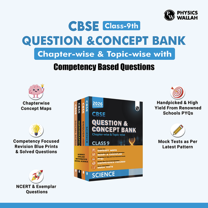 CBSE Question & Concept Bank (QCB) Class 9 Science, Mathematics, Social Science, English Combo Set of 4 Books | Chapter-wise and Topic-wise Solved Questions For 2026 Exams