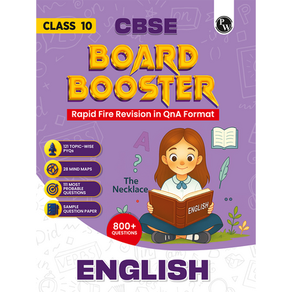 CBSE Class 10 Board Booster English Question Bank For 2026 Board Exams l 800+ Questions l Rapid Revision l Topicwise PYQs, Mind Maps and Most Probable Questions