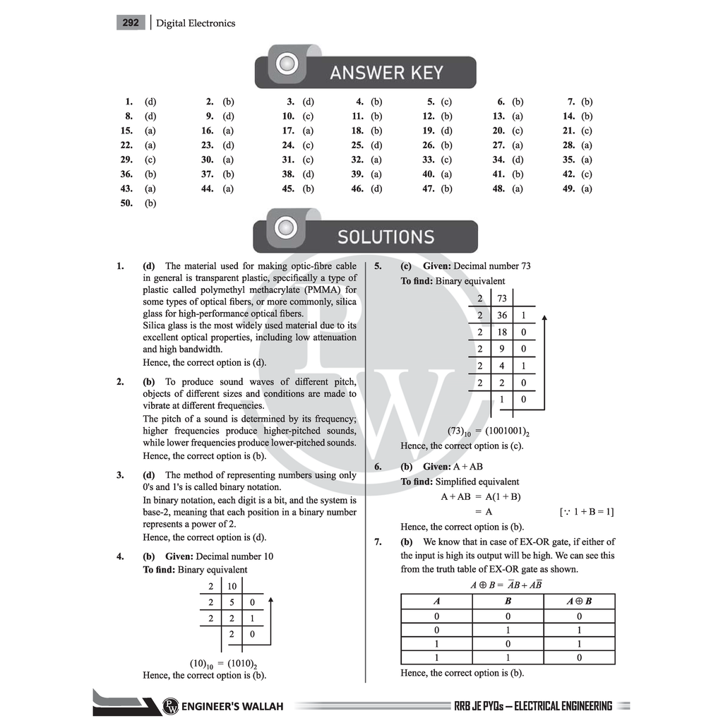 RRB JE Electrical and Allied Engineering | Subjectwise Previous Year Questions with Detailed Solutions | CBT-ll As Per Latest Exam Pattern | 2300+ Bilingual Questions