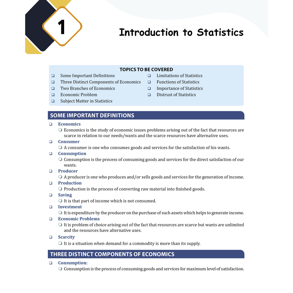 CBSE Class 11 Statistics For Economics & Introductory Microeconomics Combo Set of 2 Books As Per Latest CBSE Pattern For 2026-27 Exams