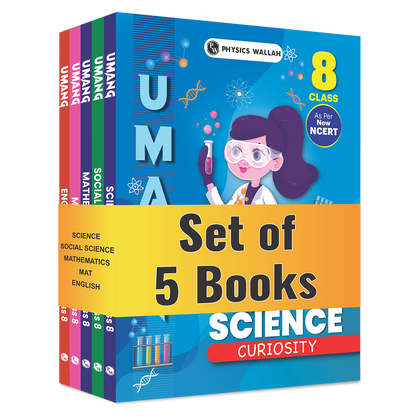 Umang For Class 8 Mathematics, Science, MAT, Social Studies and English Combo Set of 5 Books (2026 Edition)