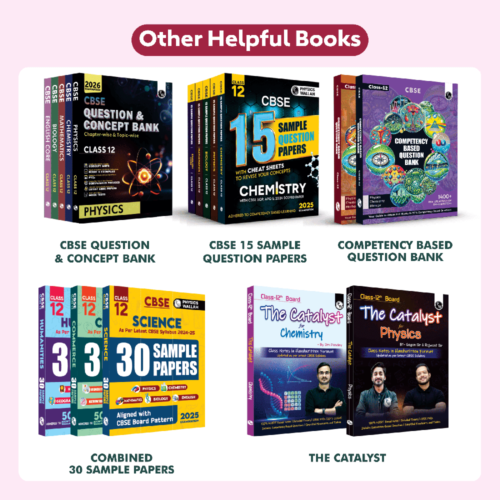 CBSE Question & Concept Bank (QCB) Class 12 Physics, Chemistry, Mathematics, Biology, English Core Combo Set of 5 Books Chapter-wise and Topic-wise Solved Questions For 2026 Exams