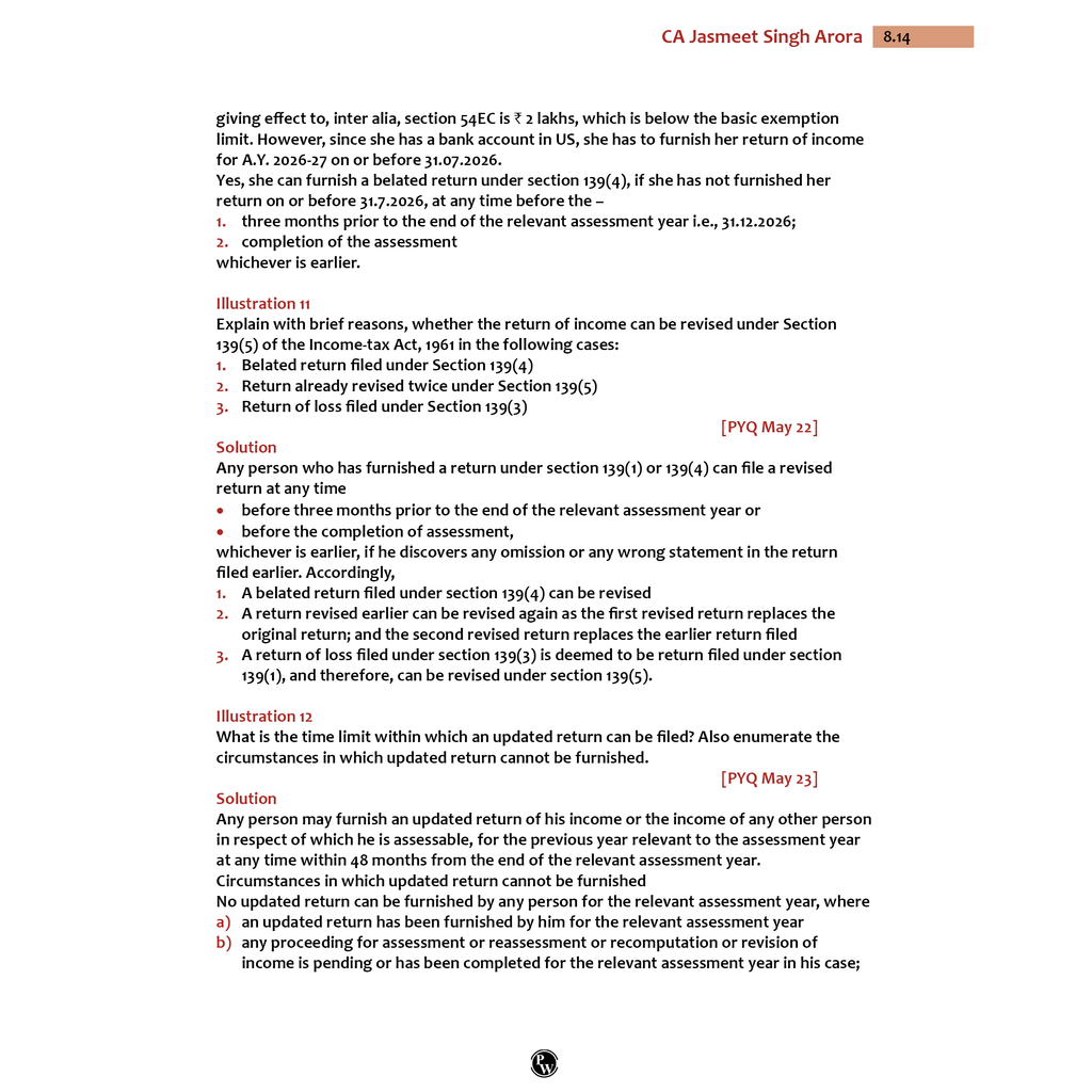 CA Intermediate Group 1 Income Tax By CA Jasmeet Singh | Covering Theory, Exercise and Previous Years Questions & Solutions | Latest Syllabus For May 2026 Exams