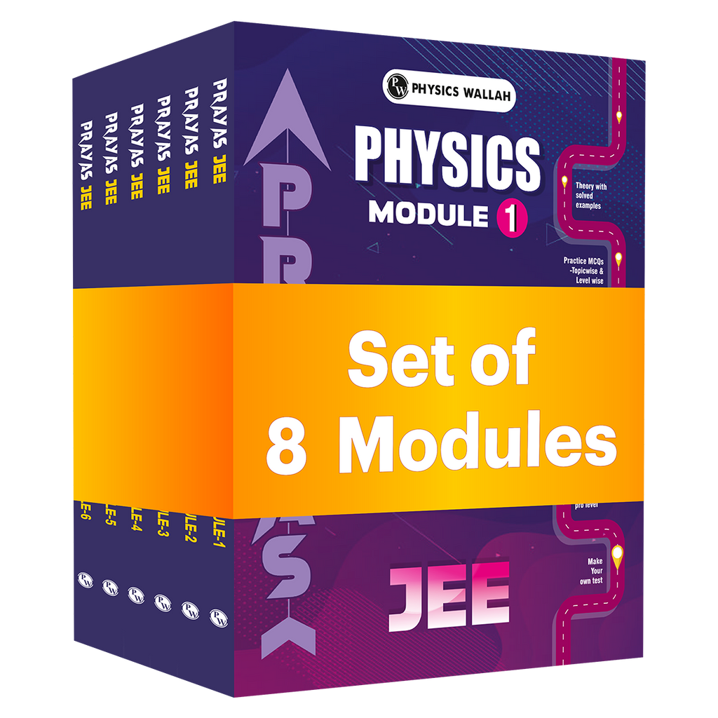 PW Prayas For JEE Main & Advanced Droppers Physics Modules with Solutions Combo Set of 8 Books (2026 Edition)