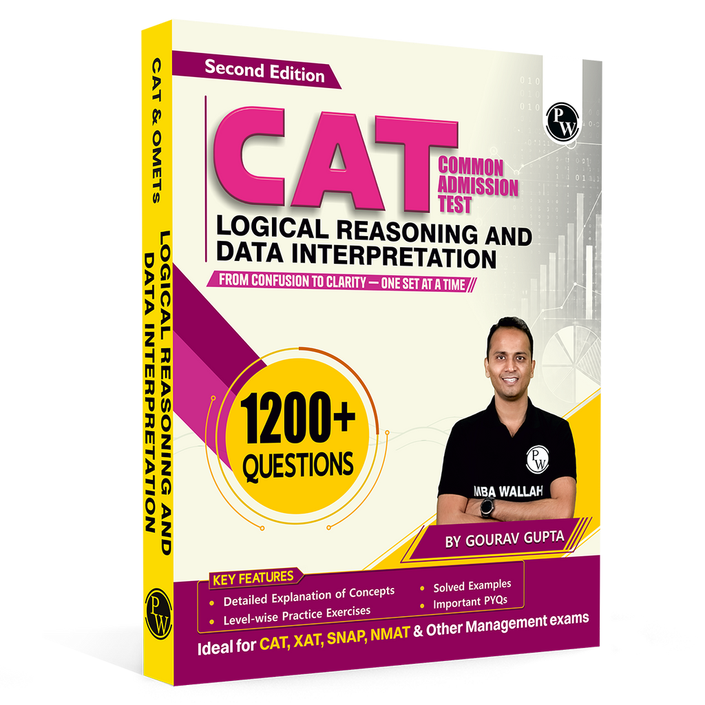 MBA Wallah Logical Reasoning & Data Interpretation CAT Books for 2027 Exam | 1200+ Questions By Gourav Gupta| Detailed Concept with Solved PYQs | For XAT, SNAP, NMAT & Other Management Exams
