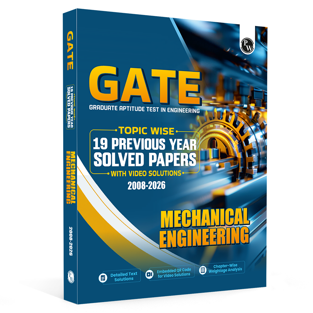 GATEWALLAH Mechanical Engineering Topicwise Previous Year Solved Papers (2026 - 2008) with Video Solutions For 2027 Exams | Detailed Text Solutions