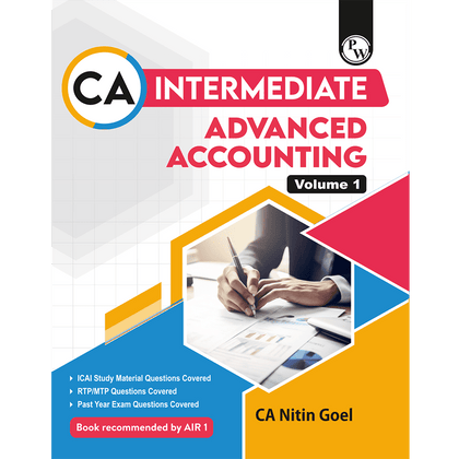 CA Intermediate Group 1 Advanced Accounting By CA Nitin Goel | Covering Theory, Exercise and Previous Years Questions & Solutions | MCQs, PYQ, RTP & MTP | Latest Syllabus For January 2026 Exams