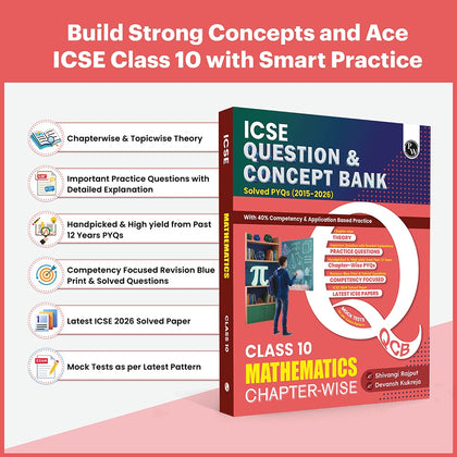 PW ICSE Class 10 Question & Concept Bank Mathematics for 2027 | Chapterwise & Topicwise By Shivangi Mam & Devansh Sir | Solved PYQs | 40% Competency & Application Based Practice Questions