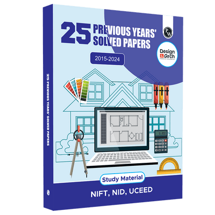 Design & Architecture 25 Previous Years' Solved Papers (2015 - 2024) NIFT, NID, UCEED