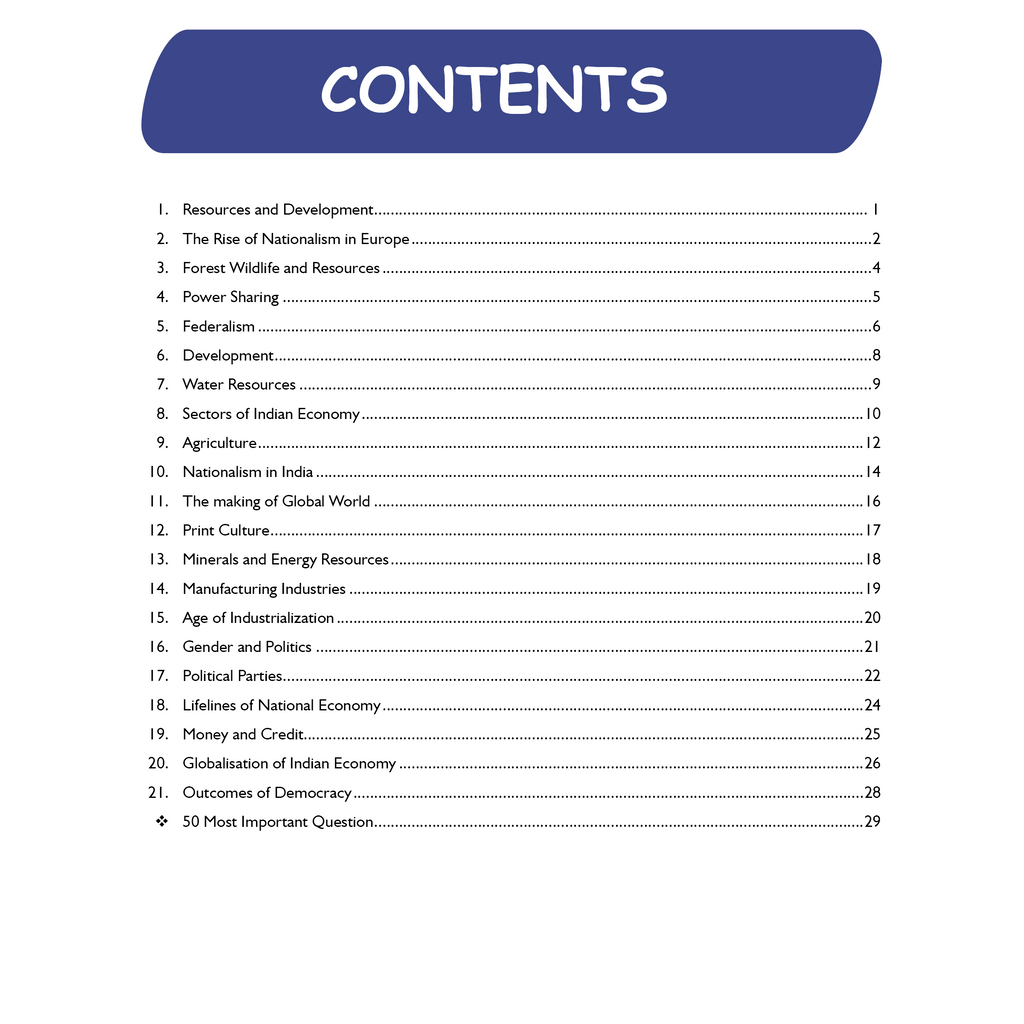 CBSE Class 10 SST Project 45 Quick Revision Notes 2025-26 | Handwritten Notes, Final Revision | Most Important Questions