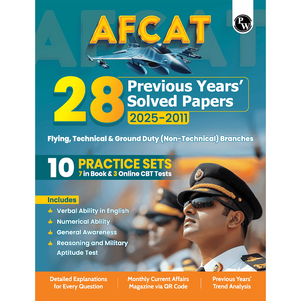 28 AFCAT Previous Years Solved Papers (2025 - 2011) For Flying, Technical & Ground Duty (Non-Technical) Branches For 2025-26 Exam | Previous Year Questions | PYQs | Fully Solved