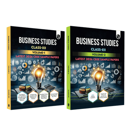 CBSE Class 12 Business Studies Volume 1 & 2 Combo Set of 2 Books | All CBSE Theoretical Concepts, Mind Maps and CBSE 2026 Sample Papers