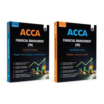 ACCA Financial Management (FM) 2.0 Concept Book + Question Bank Combo Set of 2 Modules
