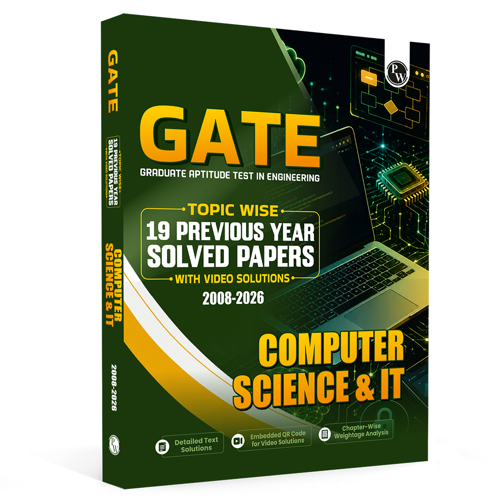 GATEWALLAH Computer Science & IT Topicwise Previous Year Solved Papers (2026 - 2008) with Video Solutions For 2027 Exams | Detailed Text Solutions