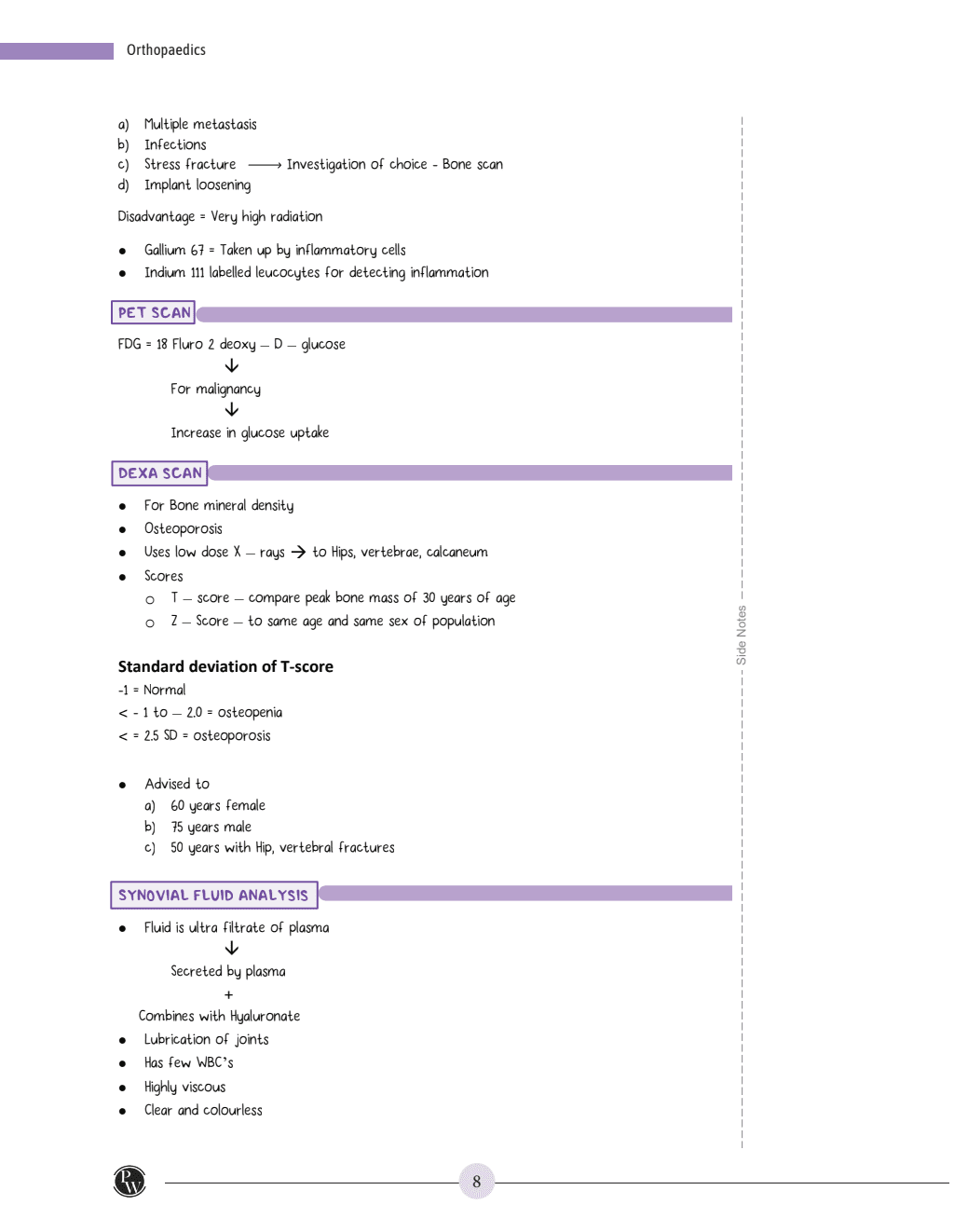 MedEd MBBS 4th Prof Year Minor Notes | Anaesthesia, Dermatology, Psychiatry, Orthopaedics, Radiology Notes