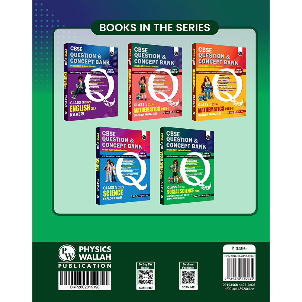 CBSE New NCERT Class 9 Social Science 2026-27 Understanding Society: India and Beyond Question and Concept Bank with NCERT Textbook Solutions and Competency Based Questions By Aditya Kaushik Sir