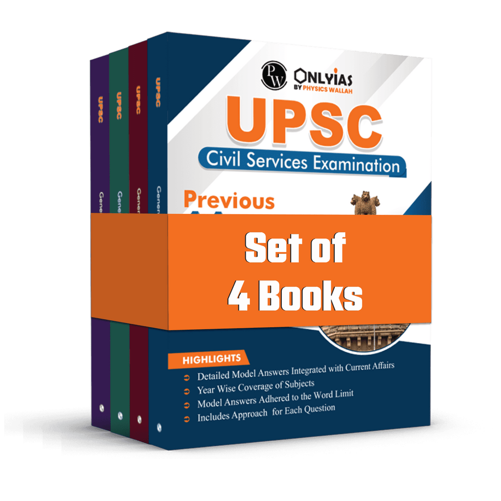 UPSC Mains Wallah Previous 11 Years' (2013-2023) General Studies Solved Papers 1 to 4 Combo Set of 4 Books For Civil Services Mains Exams
