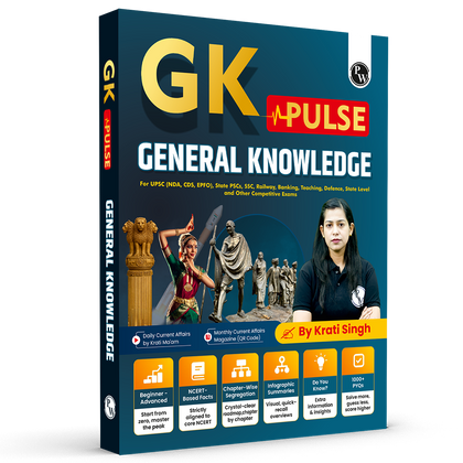 GK Pulse General Knowledge with 1000+ One liner PYQs | UPSC NDA, CDS, EPFO, State PSC, C, Banking, Railway, Defence, Teaching, Other State Govt Exams By Krati Ma'am