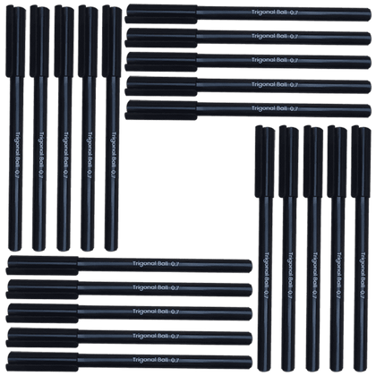 Trigonal Ball Pen Pack of 20 (Black Body)