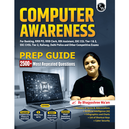 Computer Awareness Book 2026 | Chapterwise Theory and 2500+ Most Repeated Questions & PYQs By Bhagyshree Mam For Banking, Railway, RBI Clerk & Assistant, SSC, Delhi Police and Others Exams