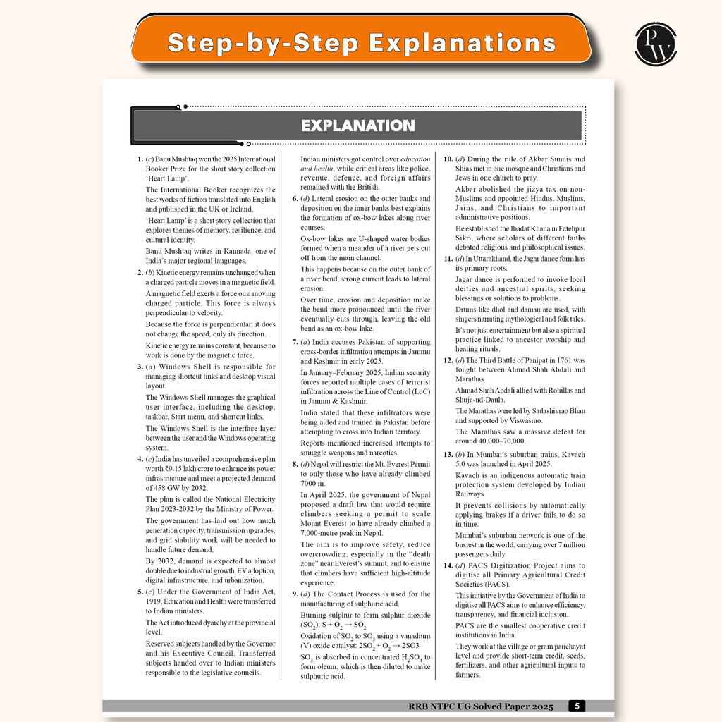 RRB NTPC Undergraduate 30 Previous Year Solved Papers CBT-1 2025 (PYQ) | 3000+ Questions | 3 Online Mock Tests for Exam 2026 | English Medium