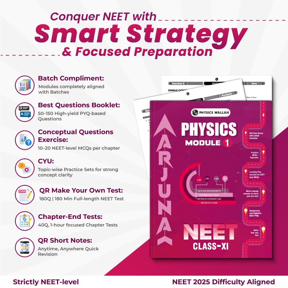 PW Arjuna For NEET Class 11 Chemistry Modules with Solutions Combo Set of 5 Books (2026 Edition)