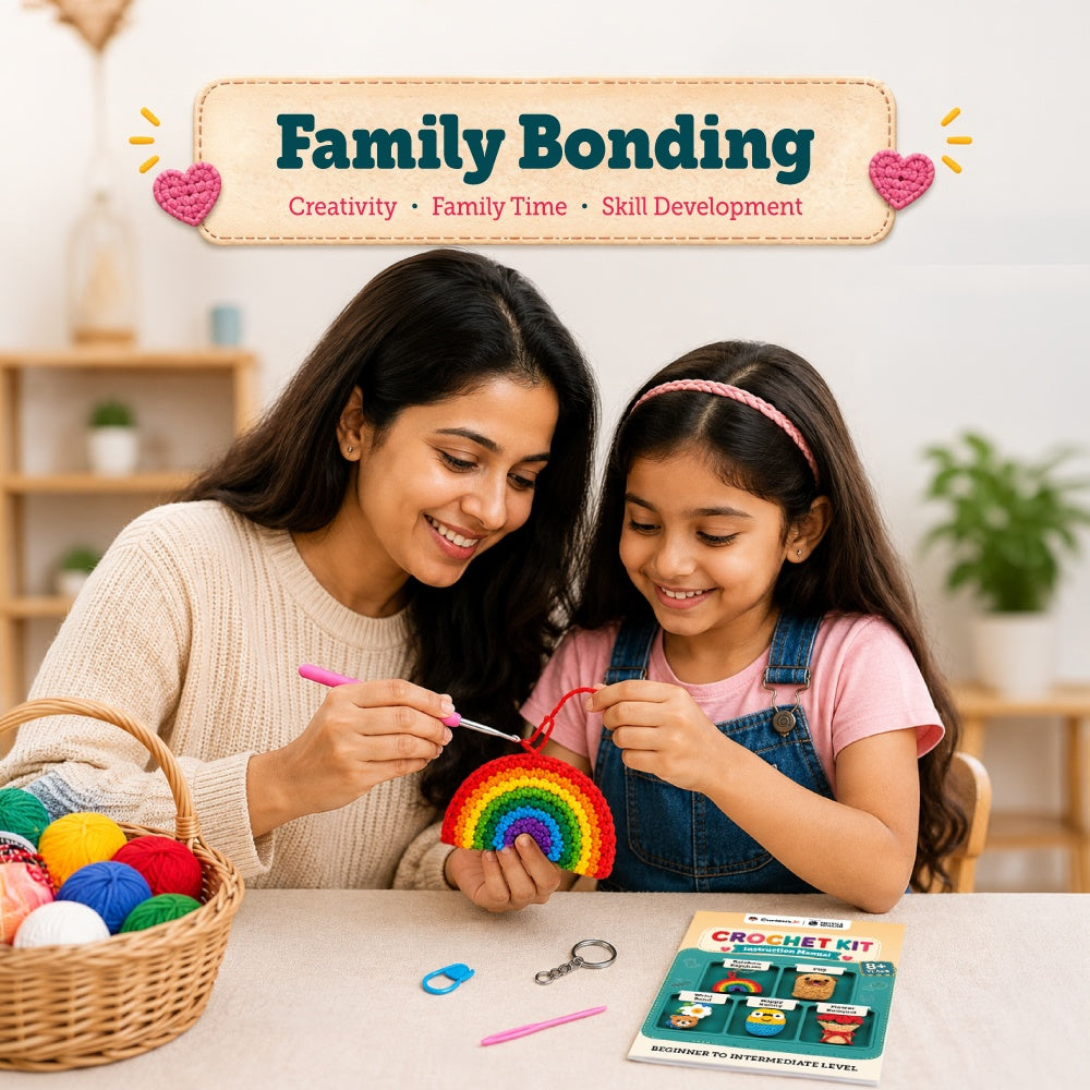 15 Pcs Crochet Kit for Beginners, 5 Experiments with Video Tutorial