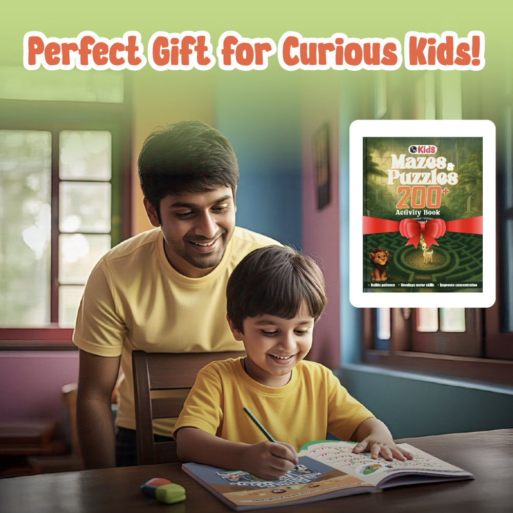 200+ Mazes & Puzzles Activity Book