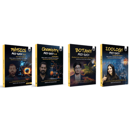 Chemistry, Physics, Botany and Zoology Med Easy Handwritten Notes Combo set of 4 Books | Notes, Formulas, Tips & Tricks for NEET/JEE & Board Exams