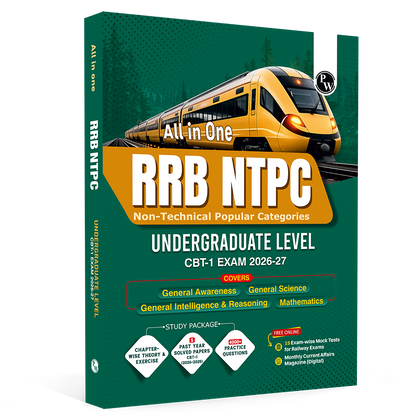 PW All in One RRB NTPC Undergraduate CBT-1 and 28 RRB NTPC PYQs (2022-2016) Combo Set of 2 Books For 2026-27 Exams l Chapterwise Theory, Short Tricks and Exercises l Past Year Papers (PYQs)