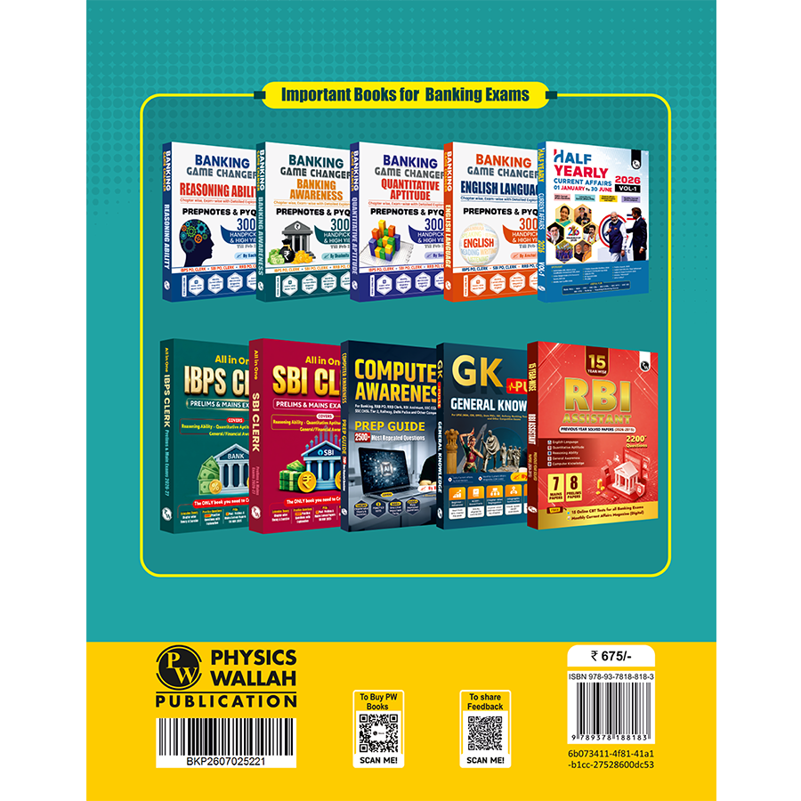 All In One RBI Assistant Prelims & Mains Exams 2027 | Chapterwise Theory & Exercise with 10 Past Year Papers (2026 – 2016) | 4000+ Practice Questions | 15 Online Mock Tests