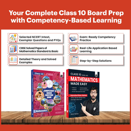 PW Competency Based Questions Class 10 & Handwritten Notes Mathematics By Ritik Sir (Set of 2) For 2027 Board Exams | 400+ Real Life Applications Based Questions & Quick Revision Notes