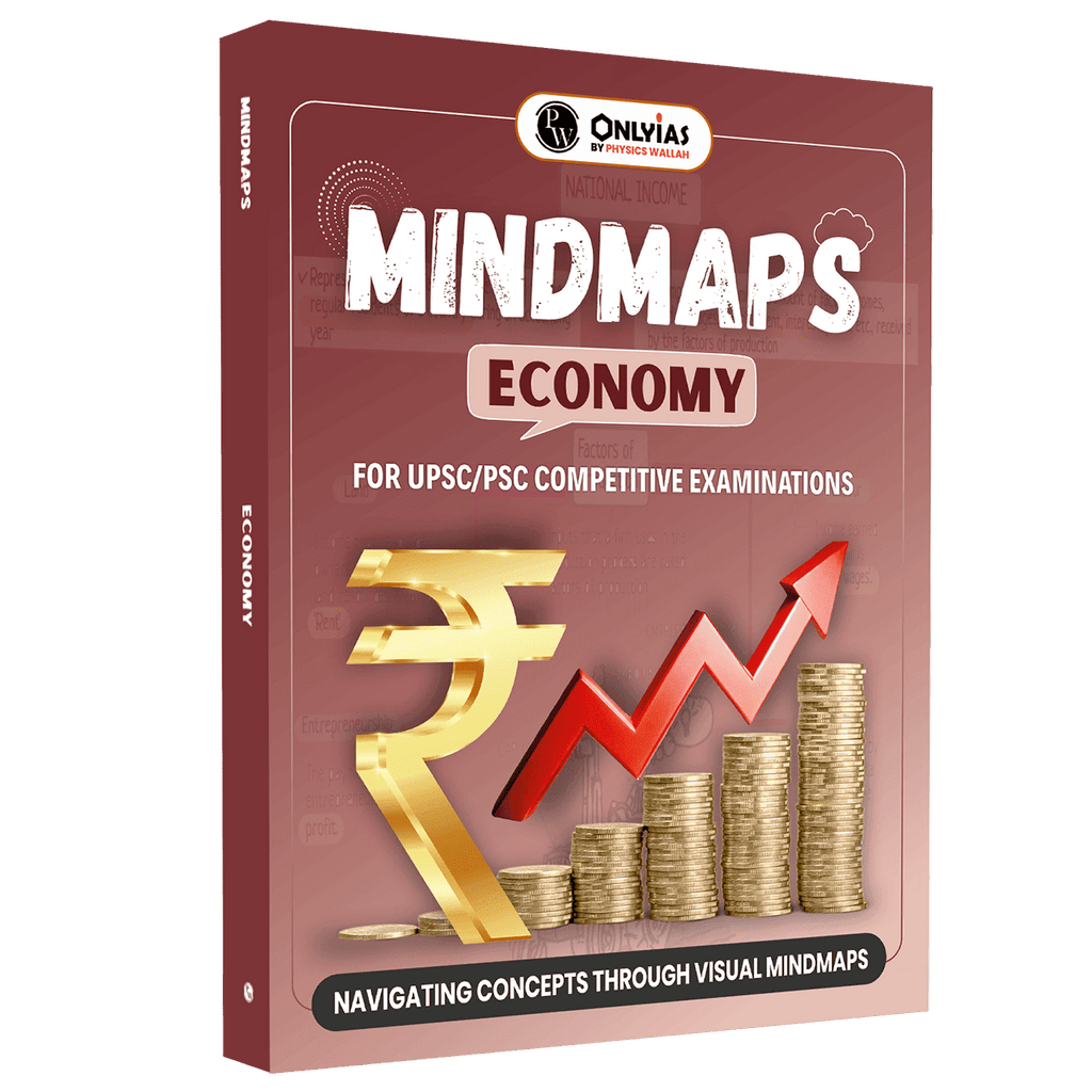 PW UPSC Mindmaps Economy For UPSC/PSC Competitive Examinations | Navigating Concepts Through Visual Mindmaps
