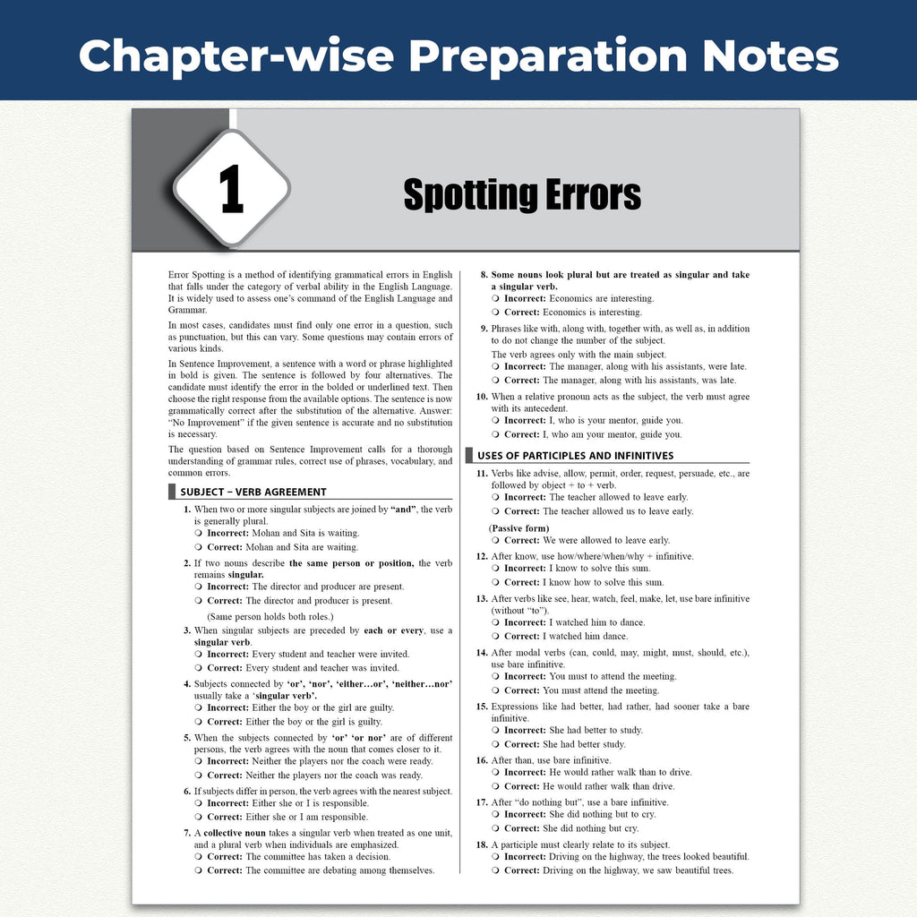 Banking Game Changer English Language Prepnotes & 3000+ PYQs By Anchal Ma'am For 2026-27 Exams | Chapterwise Theory with 15 Online CBT Tests | IBPS PO & Clerk, SBI PO & Clerk, RRB PO & Clerk Exams