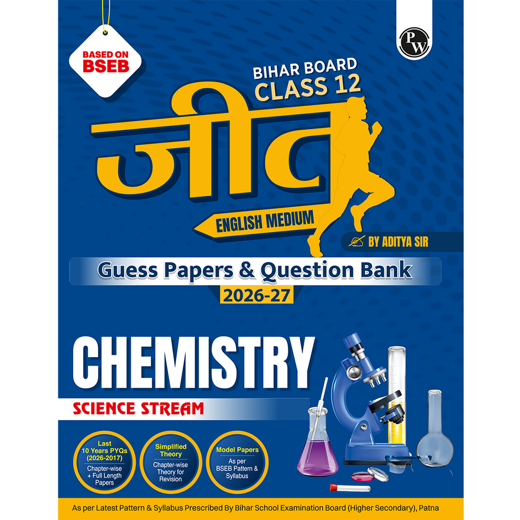 Bihar Board Class 12 Question Bank Chemistry JEET Guess Papers & Question Bank By Aditya Sir For 2026-27 Exam | Chapterwise Theory & Previous 10 Years Questions, Model Papers with OMR