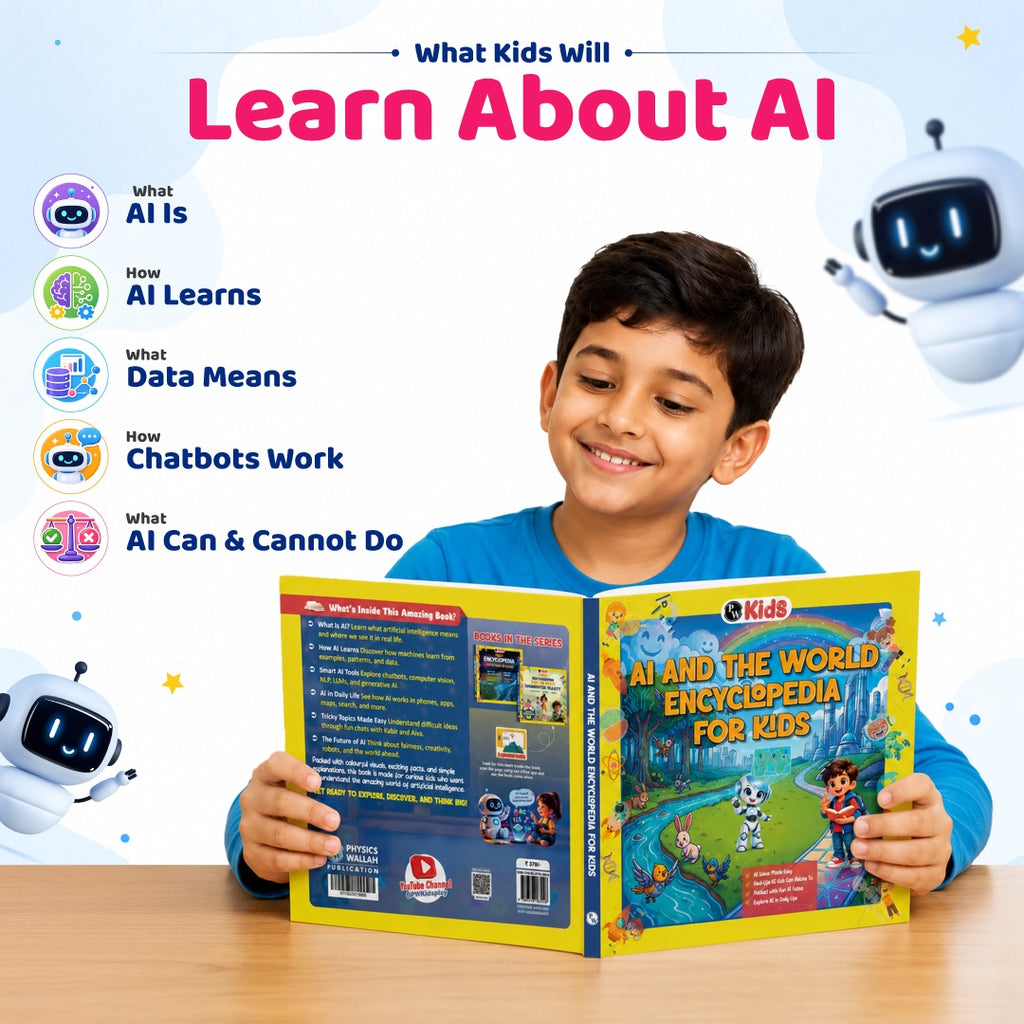 AI Book - The World Encyclopedia For Kids | AI Books for Beginners | AI Ideas, Real-life Fun Facts, Explore AI in Daily Life and Brain Activity Book for Kids 6 - 11 Years