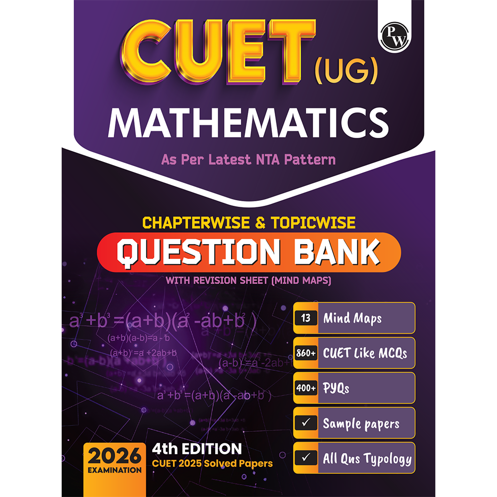 CUET (UG) Mathematics Chapterwise & Topicwise Question Bank for 2026 Exam | Theory & Exercise with Past Year Questions (2025-2022) PYQ and Mock Tests