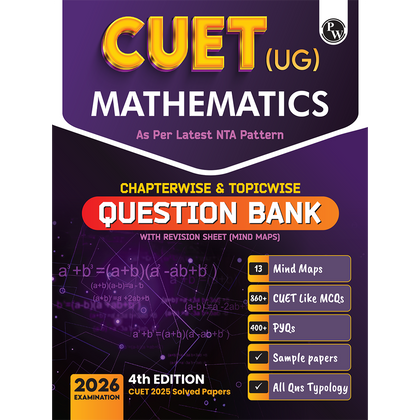 CUET (UG) Mathematics Chapterwise & Topicwise Question Bank for 2026 Exam | Theory & Exercise with Past Year Questions (2025-2022) PYQ and Mock Tests