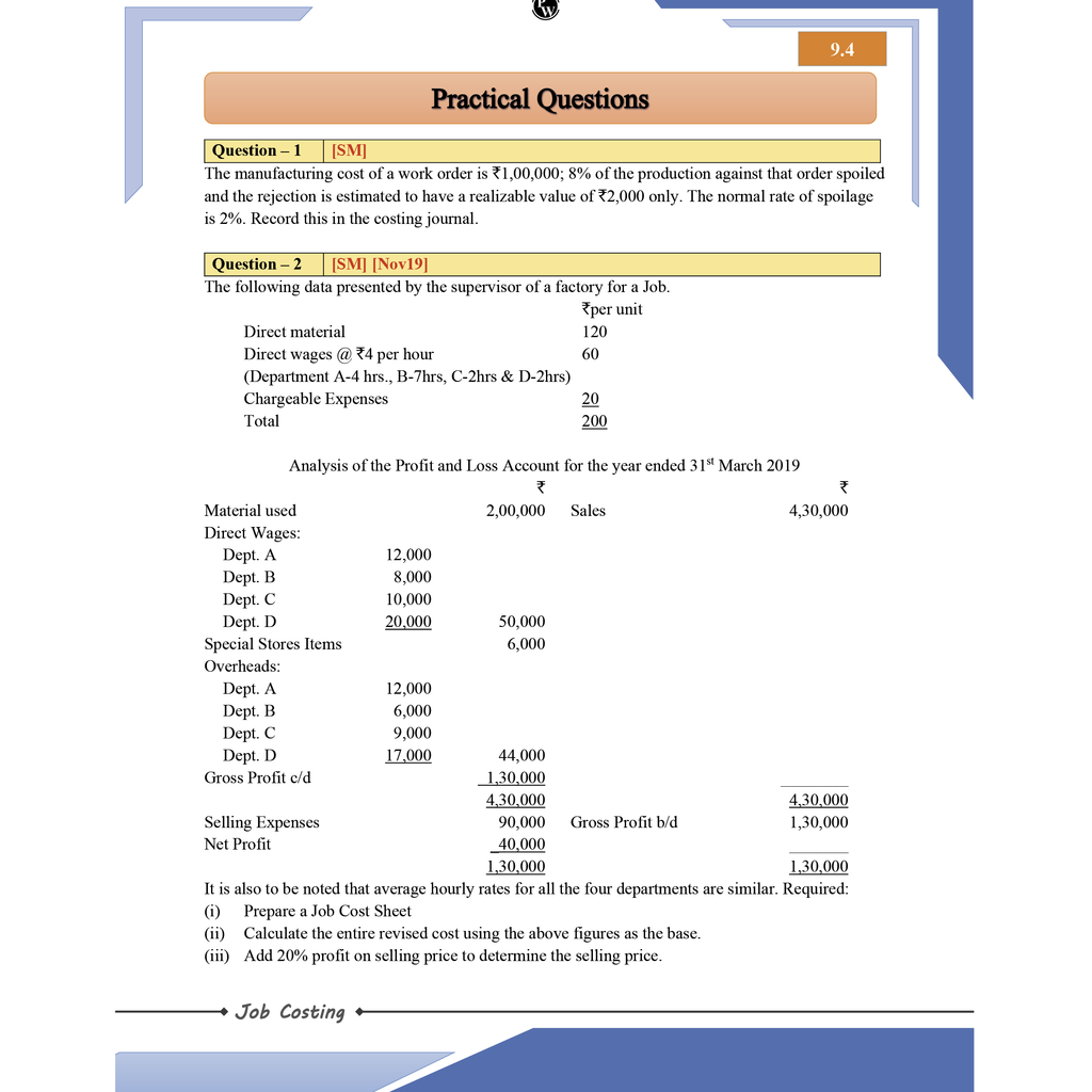 CA Intermediate Group 2 Cost and Management Accounting By CA Sunil Keswani | Covering Theory, Exercise and Previous Years Questions & Solutions | Latest Syllabus For May 2026 Exams