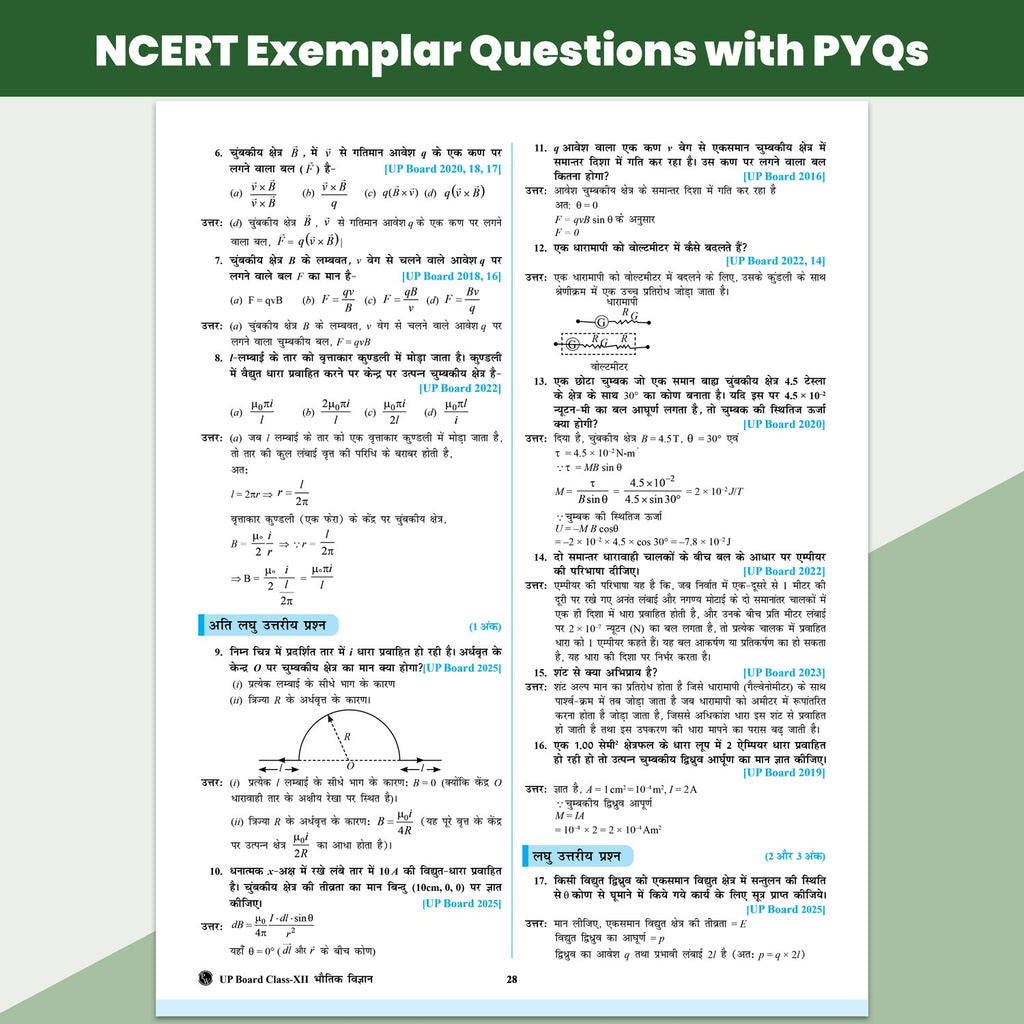 UP Board Class 12 Question Bank Physics Hindi Guru Mantra By Kishan Pandey For 2026-27 Exam | NEP 2020 | Chapter-wise with NCERT Exercises, Most Probable Questions, PYQs & Model Papers