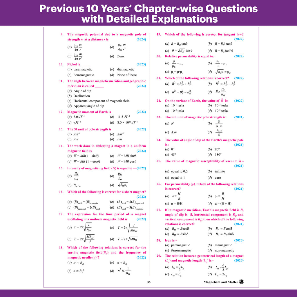 Bihar Board Class 12 Question Bank Physics JEET Guess Papers & Question Bank By Abhishek Raj For 2026-27 Exam | Chapterwise Mind Maps & Previous 10 Years Questions, Model Papers with OMR