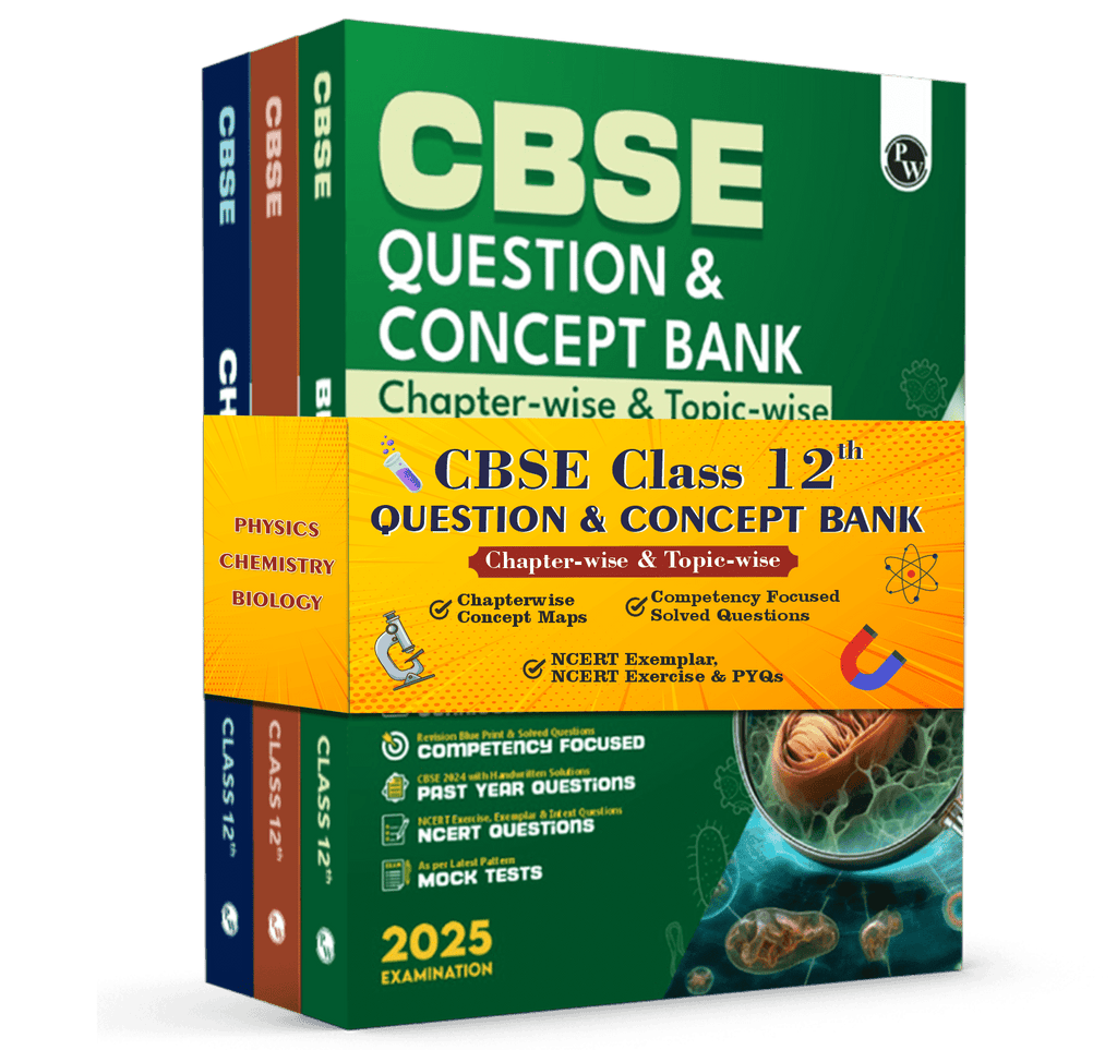 CBSE Question and Concept Bank (QCB) Class 12 Physics, Chemistry, Biology Combo Set of 3 Books For 2025 Board Exams