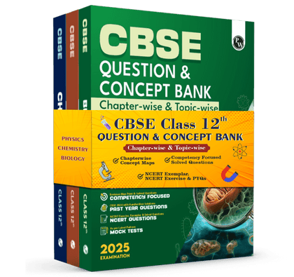 CBSE Question and Concept Bank (QCB) Class 12 Physics, Chemistry, Biology Combo Set of 3 Books For 2025 Board Exams