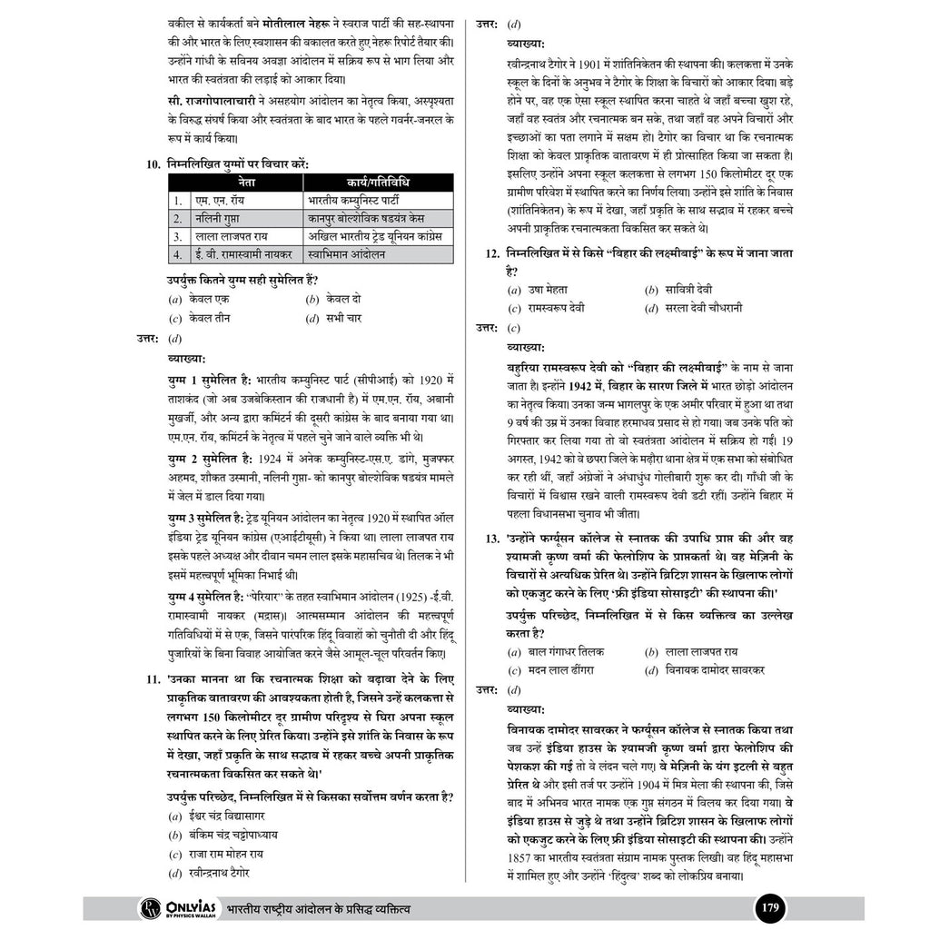 PW UPSC Mission Prelims Modern India Question Bank Chapterwise Topicwise (Hindi Edition) | 540+ Handpicked Questions & Important Topics Covered with Detailed Explanation