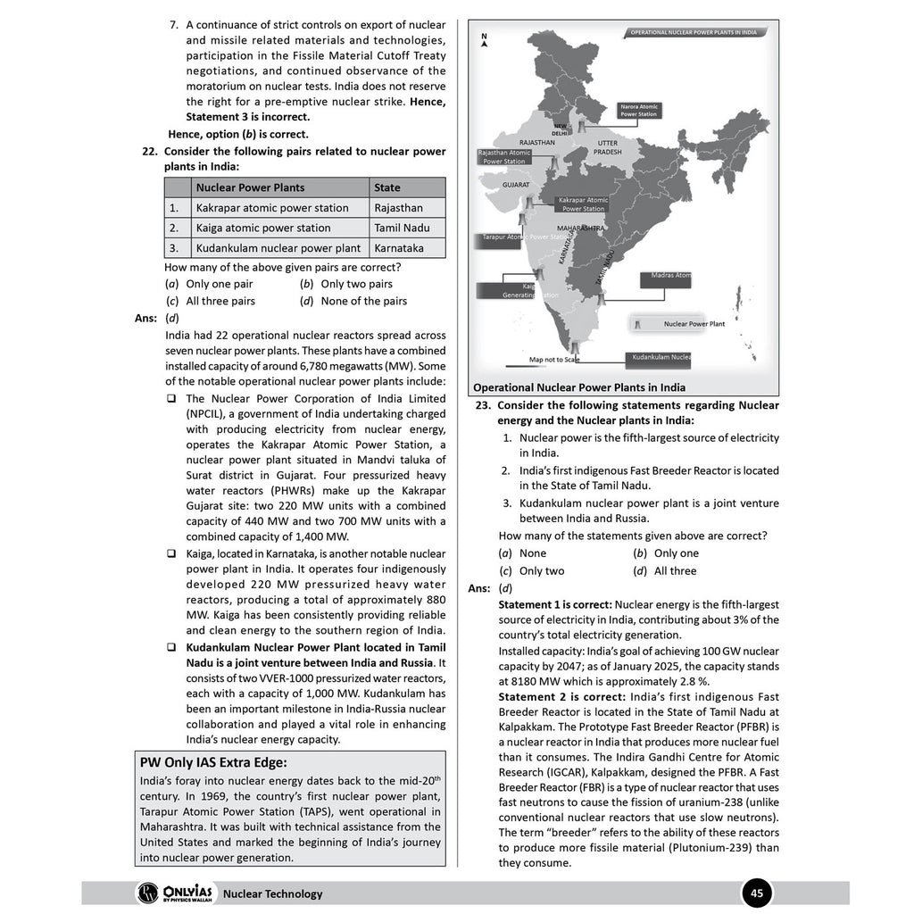 PW UPSC Mission Prelims Science and Technology Question Bank Chapterwise Topicwise | 550+ Handpicked Questions & Important Topics Covered with Detailed Explanation