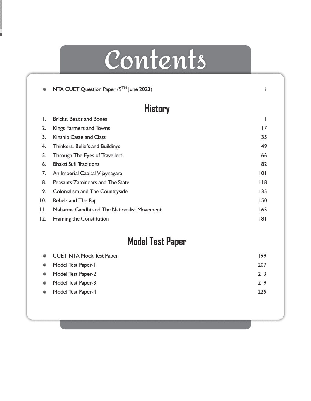 CUET (UG) History Chapterwise & Topicwise Question Bank (2023- 2024) with Complete NCERT Crux, CUET PYQs 2023 Past Year Questions and Mock Test I For Central Universities Entrance Test 2024