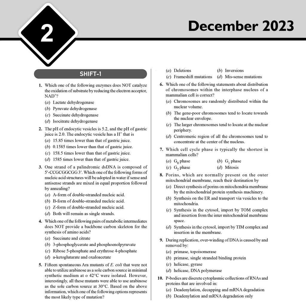 CSIR - NET Recap Life Sciences Chapterwise and Yearwise Previous Years Solved Papers (PYQ) Latest 2015 June 24 Exam Questions Covered l DBT - JRF, ICMR - JRF, IIT JAM Exams