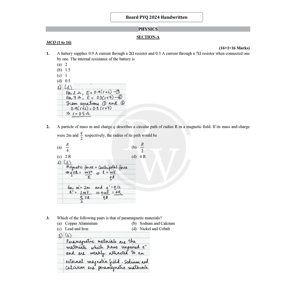 CBSE Class 12 Topper’s Answer Sheet (2023 and 2024 Papers) For 2026 Exams | Covering Physics, Chemistry, Biology and Mathematics