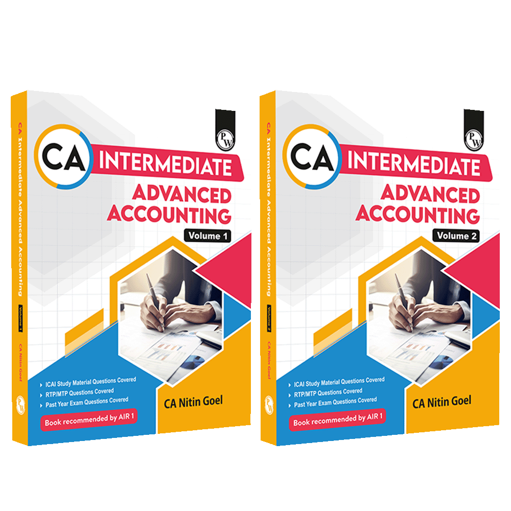 CA Intermediate Group 1 Advanced Accounting Volume 1 & 2 Combo Set of 2 Books By CA Nitin Goel | Covering Theory, Exercise and Previous Years Questions & Solutions | Latest Syllabus For Jan 2026 Exams