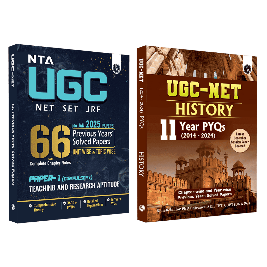 NTA 66 UGC NET Paper 1 (Teaching & Research Aptitude) 16 Years PYQs with Complete Chapter Notes + History (Paper 2) 11 Years (2014- 2024) I Unitwise and Topicwise